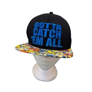Pokemon Gotta Catch Em All Bioworld Black Baseball Cap Snapback Hat